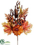 Silk Plants Direct Pumpkin, Berry Pick - Brown Rust - Pack of 6