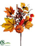 Silk Plants Direct Large Pumpkin, Chinese Lantern, Berry Pick - Fall Orange - Pack of 12