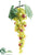 Round Grapes - Burgundy Two Tone Green Light Green Rose - Pack of 12