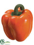 Silk Plants Direct Bell Pepper - Orange - Pack of 12