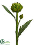 Silk Plants Direct Artichoke Spray - Green - Pack of 6
