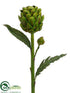 Silk Plants Direct Artichoke Spray - Green - Pack of 6