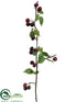 Silk Plants Direct Cherry Spray - Red Burgundy - Pack of 12