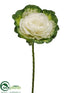 Silk Plants Direct Cabbage Spray - Green White - Pack of 12