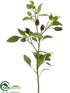 Silk Plants Direct Chili Spray - Purple Green - Pack of 12
