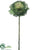 Silk Plants Direct Cabbage Spray - Green Cream - Pack of 12