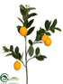Silk Plants Direct Lemon Branch - Yellow - Pack of 6