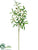 Silk Plants Direct Olive Spray - Green Burgundy - Pack of 12