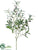 Silk Plants Direct Olive Branch - Green Burgundy - Pack of 12