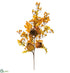 Silk Plants Direct Pomegranate, Berry, Oak Leaf Spray - Yellow Mustard - Pack of 12