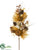 Pumpkin, Berry, Pine Cone, Grass Spray - Toffee Brown - Pack of 6