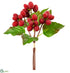 Silk Plants Direct Plastic Raspberry Bundle - Red - Pack of 12
