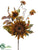 Sunflower, Pumpkin, Pine Cone Spray - Brown Green - Pack of 12