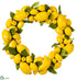 Silk Plants Direct Lemon Wreath - Yellow - Pack of 2