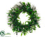 Silk Plants Direct Olive Wreath - Purple Green - Pack of 2