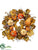 Pumpkin, Gourd, Berry, Grape Leaf Wreath - Orange Green - Pack of 1