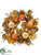 Pumpkin, Gourd, Berry, Grape Leaf Wreath - Orange Green - Pack of 1