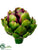 Silk Plants Direct Artichoke - Green Burgundy - Pack of 6