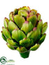 Silk Plants Direct Artichoke - Green Burgundy - Pack of 6