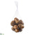 Marble-Look Acorn - Brown - Pack of 6