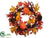 Pumpkin, Pine Cone, Maple Wreath - Fall - Pack of 2