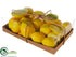 Silk Plants Direct Lemon - Yellow - Pack of 6