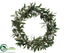 Silk Plants Direct Olive Wreath - Green Burgundy - Pack of 1