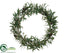 Silk Plants Direct Olive Wreath - Green Burgundy - Pack of 1