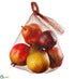 Silk Plants Direct Pear, Pomegranate Assortment - Green Burgundy - Pack of 6