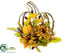 Silk Plants Direct Pumpkin, Sunflower, Berry - Butter Scotch Amber - Pack of 4
