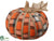 Plaid Pumpkin - Orange - Pack of 4