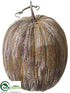 Silk Plants Direct Pumpkin - Brown Whitewashed - Pack of 2