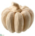 Silk Plants Direct Wood Pumpkin - Natural - Pack of 2