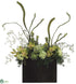 Silk Plants Direct Cymbidium Orchid, Protea, Allium - Green - Pack of 1