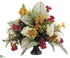 Silk Plants Direct Frangipani, Bougainvillea, Flame Flower - Orange Crimson - Pack of 1