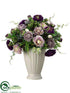 Silk Plants Direct Ranunculus, Fern - Lavender Purple - Pack of 1