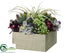 Silk Plants Direct Cymbidium Orchid, Hydrangea, Succulent - Plum Lavender - Pack of 1