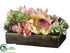 Silk Plants Direct Protea, Cymbidium Orchid, Sedum - Rose Lavender - Pack of 1