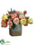 Peony, Rose, Tulip - Salmon Yellow - Pack of 1