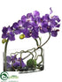 Silk Plants Direct Vanda Orchid, Twig, Moss Ball - Purple - Pack of 1