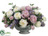 Silk Plants Direct Lilac, Rose, Peony, Ranunculus - Lavender Blue - Pack of 1