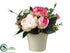 Silk Plants Direct Rose - Cerise Blush - Pack of 6