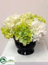 Silk Plants Direct Hydrangea - Cream Green - Pack of 6