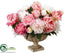 Silk Plants Direct Peony, Peony Bud - Pink Cream - Pack of 1