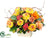 Hydrangea, Ranunculus, Mum - Yellow Red - Pack of 1