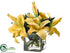 Silk Plants Direct Casablanca Lily - Yellow - Pack of 1
