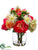 Peony, Rose, Spider Mum - Coral White - Pack of 1