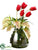 Tulip, Protea, Anthurium - Red Green - Pack of 1