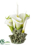 Silk Plants Direct Calla Lily - Cream White - Pack of 1
