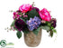 Silk Plants Direct Peony, Rose, Hydrangea - Violet Fuchsia - Pack of 1